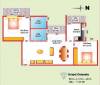 Kristal Dolomite (2BHK+2T (1,139 sq ft) 1139 sq ft)