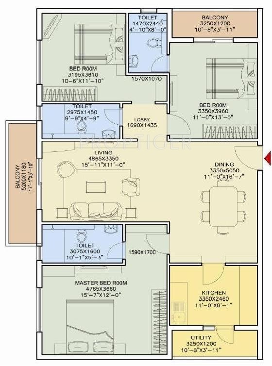 DLF New City Heights (3BHK+3T (1,767 sq ft) 1767 sq ft) DLF New City Heights (3BHK+3T (1,767 sq ft) 1767 sq ft)