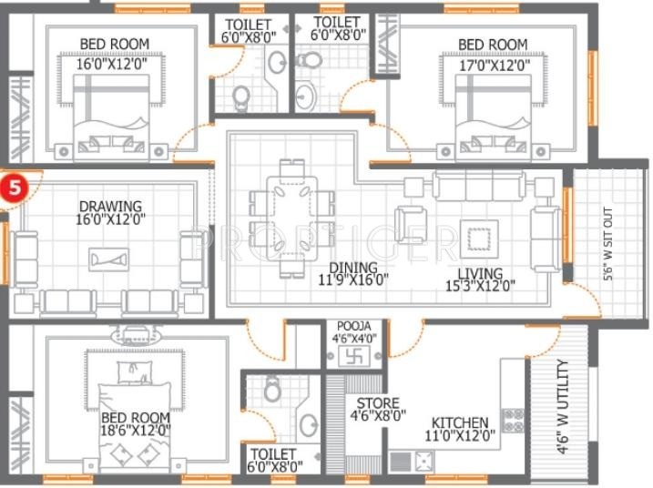 DSR Aditya DSR Lake Side (3BHK+3T (2,325 sq ft)   Pooja Room 2325 sq ft) DSR Aditya DSR Lake Side (3BHK+3T (2,325 sq ft)   Pooja Room 2325 sq ft)