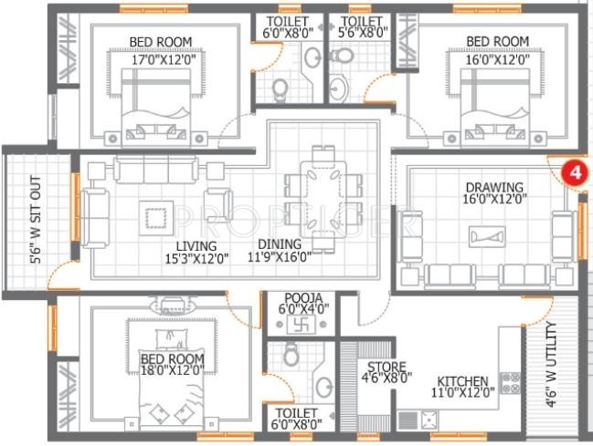 DSR Aditya DSR Lake Side (3BHK+3T (2,300 sq ft)   Pooja Room 2300 sq ft) DSR Aditya DSR Lake Side (3BHK+3T (2,300 sq ft)   Pooja Room 2300 sq ft)