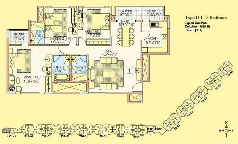 Prestige Wellington Park (3BHK+3T (1,899 sq ft) 1899 sq ft) Prestige Wellington Park (3BHK+3T (1,899 sq ft) 1899 sq ft)