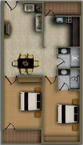 Oakwood Sky City (2BHK+2T (1,160 sq ft) 1160 sq ft) Oakwood Sky City (2BHK+2T (1,160 sq ft) 1160 sq ft)