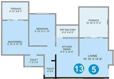 Gawade Unique Enclave (2BHK+2T (1,146 sq ft) 1146 sq ft)