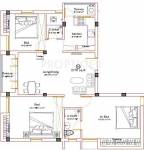 Shrusti Vasantham (3BHK+2T (1,270 sq ft) 1270 sq ft)