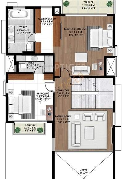 Godrej Gold County (4BHK+5T (3,200 sq ft) + Servant Room 3200 sq ft)