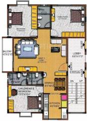 GM Sabha Pearl (3BHK+3T (1,515 sq ft) 1515 sq ft)