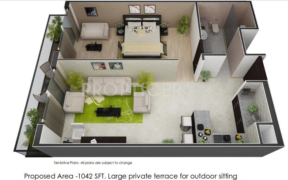 Baani City Center (1BHK+1T (1,042 sq ft) 1042 sq ft) Baani City Center (1BHK+1T (1,042 sq ft) 1042 sq ft)