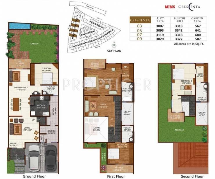 MIMS Crescenta (4BHK+4T (3,322 sq ft)   Servant Room 3322 sq ft)