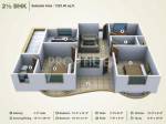 Sokhal Aradhana Residency (2BHK+2T (1,323 sq ft) + Study Room 1323 sq ft)