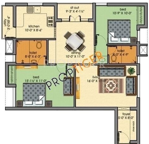 Abhinitha Raj Vikas (2BHK+2T (1,208 sq ft) 1208 sq ft) Abhinitha Raj Vikas (2BHK+2T (1,208 sq ft) 1208 sq ft)