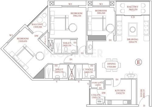 Santhi Lotus (3BHK+3T (1,700 sq ft) 1700 sq ft) Santhi Lotus (3BHK+3T (1,700 sq ft) 1700 sq ft)