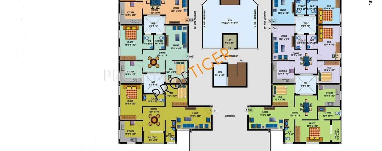 Covai Vedam Enclave (2BHK+2T (1,100 sq ft) 1100 sq ft)