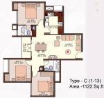 Skyline Melrose (3BHK+3T (1,122 sq ft) 1122 sq ft) Skyline Melrose (3BHK+3T (1,122 sq ft) 1122 sq ft)