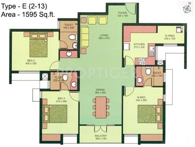 Skyline Palmshade (3BHK+3T (1,595 sq ft) 1595 sq ft) Skyline Palmshade (3BHK+3T (1,595 sq ft) 1595 sq ft)