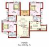 Kristal Onyx D (3BHK+3T (1,339 sq ft) 1339 sq ft)