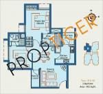 Seiken Property Crest Wood Floor Plan (2BHK+2T)