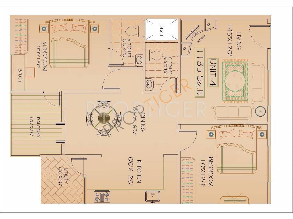 Mahaghar Kings and Queen (2BHK+2T (1,135 sq ft) 1135 sq ft) Mahaghar Kings and Queen (2BHK+2T (1,135 sq ft) 1135 sq ft)