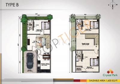 Artha Crystal Park (3BHK+3T (1,600 sq ft) 1600 sq ft)