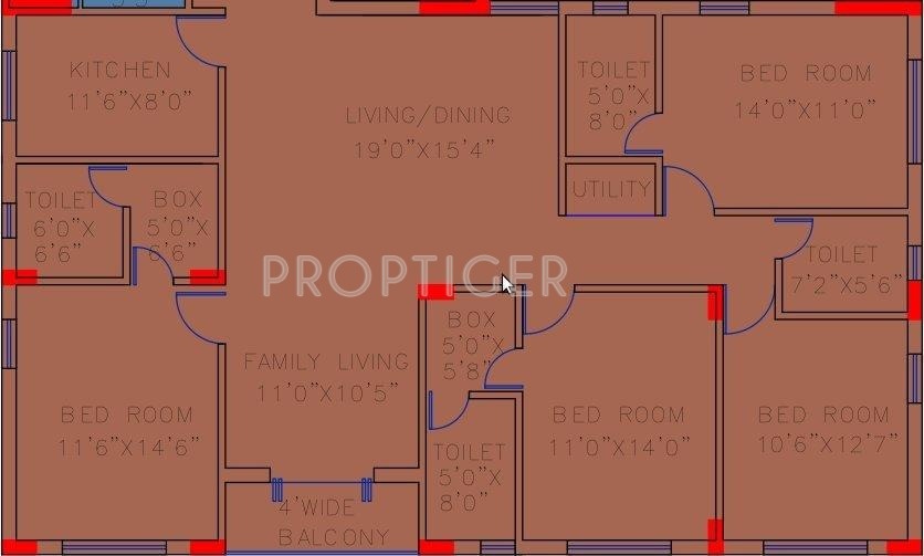 Siddha Silver Pines (4BHK+4T (2,315 sq ft) 2315 sq ft)