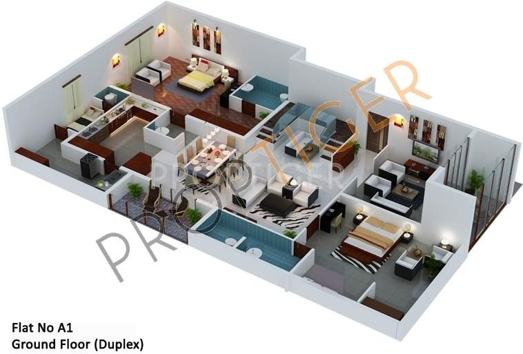 JS Grande (5BHK+5T (4,758 sq ft) + Study Room 4758 sq ft)