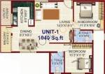 PSR Flora (2BHK+2T (1,040 sq ft) 1040 sq ft)