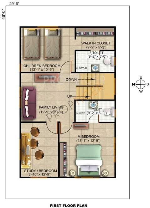 Pruksa Silvana (3BHK+3T (1,632 sq ft) + Study Room 1632 sq ft)