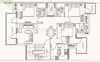 Ansal Sovereign Floors (3BHK+3T (1,394 sq ft) 1394 sq ft)