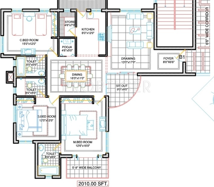 Surakshaa Fair View (3BHK+3T (2,010 sq ft)   Pooja Room 2010 sq ft) Surakshaa Fair View (3BHK+3T (2,010 sq ft)   Pooja Room 2010 sq ft)