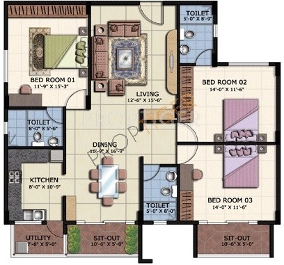 ATZ Splendor (3BHK+3T (1,650 sq ft) 1650 sq ft) ATZ Splendor (3BHK+3T (1,650 sq ft) 1650 sq ft)
