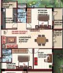 Mahaveer Oleander (2BHK+2T (1,325 sq ft) + Study Room 1325 sq ft)