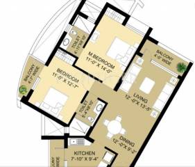 Eldeco Swagatam (2BHK+2T (1,300 sq ft) 1300 sq ft) Eldeco Swagatam (2BHK+2T (1,300 sq ft) 1300 sq ft)