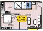 Hoysala Broxia (1BHK+1T (620 sq ft) 620 sq ft) Hoysala Broxia (1BHK+1T (620 sq ft) 620 sq ft)