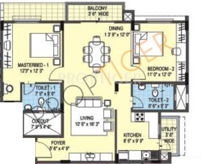 Paramount Pilatus (2BHK+2T (1,120 sq ft) 1120 sq ft) Paramount Pilatus (2BHK+2T (1,120 sq ft) 1120 sq ft)