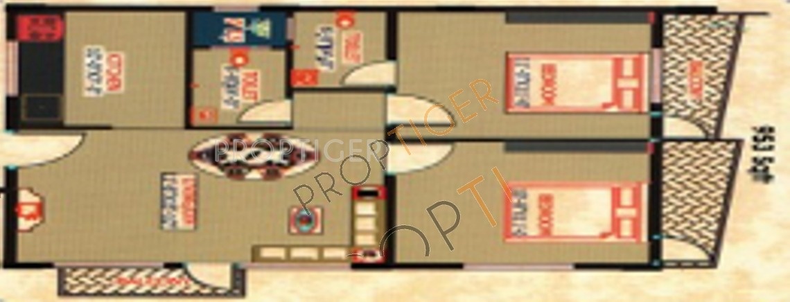 Shakthi Om Shakthi Bhuvana (2BHK+2T (953 sq ft) 953 sq ft)