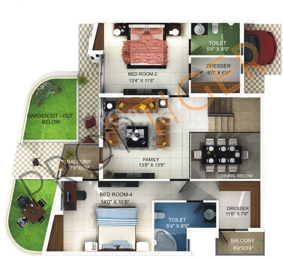Citrus Shelton (3BHK+3T (2,079 sq ft) 2079 sq ft)