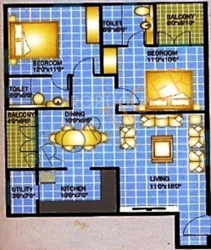 Jaya Hibiscus (2BHK+2T (1,135 sq ft) 1135 sq ft) Jaya Hibiscus (2BHK+2T (1,135 sq ft) 1135 sq ft)