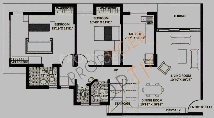 Godrej Riverside (4BHK+3T (2,200 sq ft) 2200 sq ft)
