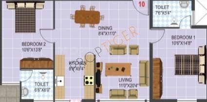 Innovative Timberleaf (2BHK+2T (1,185 sq ft) 1185 sq ft) Innovative Timberleaf (2BHK+2T (1,185 sq ft) 1185 sq ft)