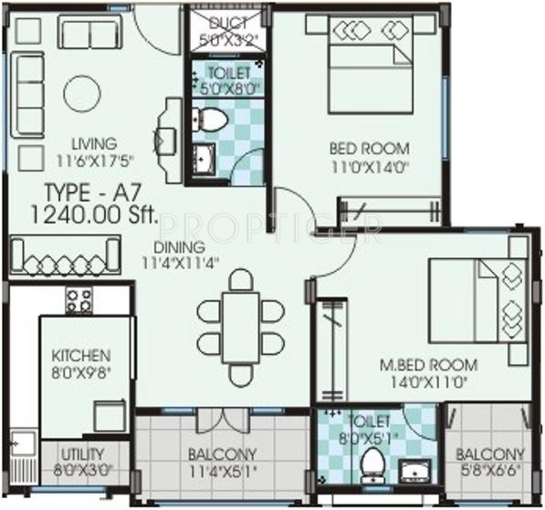 Chitrakut Environs (2BHK+2T (1,240 sq ft) 1240 sq ft) Chitrakut Environs (2BHK+2T (1,240 sq ft) 1240 sq ft)