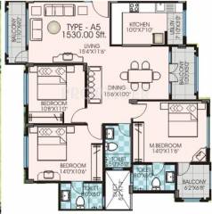 Chitrakut Environs (3BHK+3T (1,530 sq ft) 1530 sq ft) Chitrakut Environs (3BHK+3T (1,530 sq ft) 1530 sq ft)