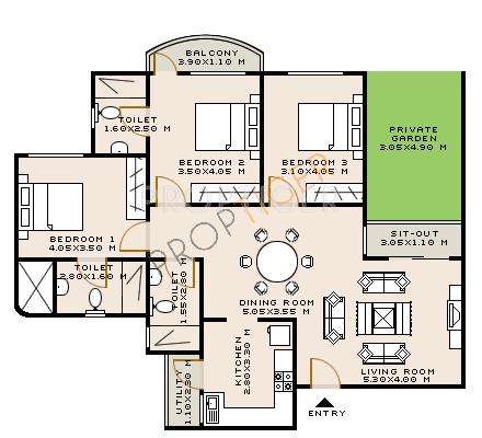 Sobha Mayflower (3BHK+3T (1,717 sq ft) 1717 sq ft) Sobha Mayflower (3BHK+3T (1,717 sq ft) 1717 sq ft)
