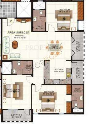Saroj Epic (3BHK+3T (1,575 sq ft) 1575 sq ft)