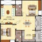 Saroj Epic (2BHK+2T (1,190 sq ft) 1190 sq ft)