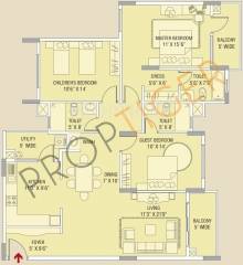 Brigade Paramount (3BHK+3T (1,770 sq ft) 1770 sq ft) Brigade Paramount (3BHK+3T (1,770 sq ft) 1770 sq ft)