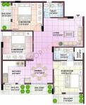 Sowparnika Chandrakantha (3BHK+2T (1,232 sq ft) 1232 sq ft)