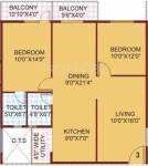 SLS Sunflower (2BHK+2T (1,130 sq ft) 1130 sq ft)