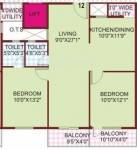 SLS Sunflower (2BHK+2T (1,035 sq ft) 1035 sq ft)