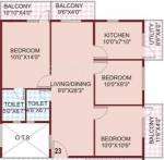 SLS Sunflower (3BHK+2T (1,200 sq ft) 1200 sq ft)