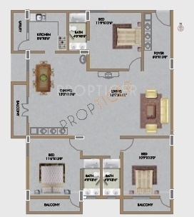 Vmaks Chalet (3BHK+3T (1,845 sq ft) 1845 sq ft)