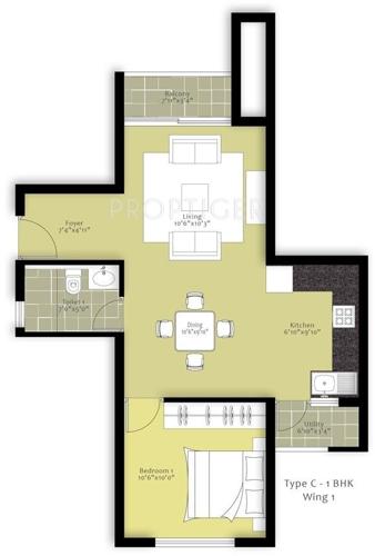 Nitesh Hyde Park (1BHK+1T (688 sq ft) 688 sq ft) Nitesh Hyde Park (1BHK+1T (688 sq ft) 688 sq ft)